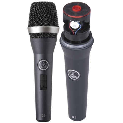 AKG D5CS микрофон сценический вокальный динамический кардиоидный с выключателем, разъём XLR, 20-17000Гц, 2,6мВ/Па